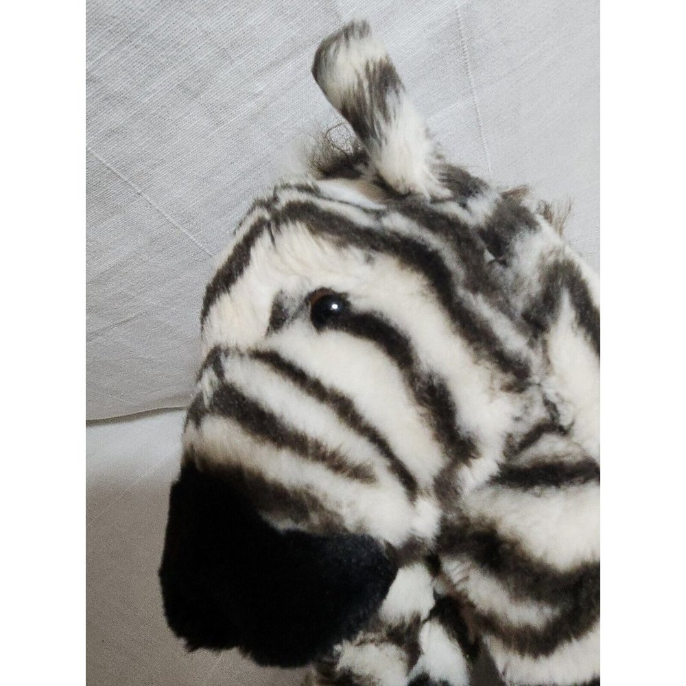 Kohls Cares Animal Planet ZEBRA Stuffed Animal Plush Black & White Stripe 13"